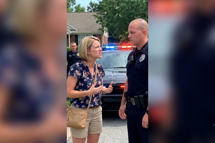 Police Officer Grabbed Her Until a Stranger Revealed the Shocking Secret Behind His Visit