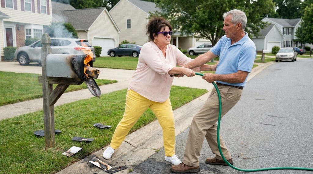 Karen Set the Neighbor’s Mailbox on Fire Over a Trash Can Dispute—Then He Saw the Envelope Inside