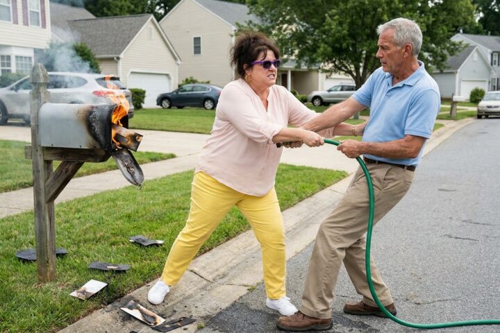 Karen Set the Neighbor’s Mailbox on Fire Over a Trash Can Dispute—Then He Saw the Envelope Inside