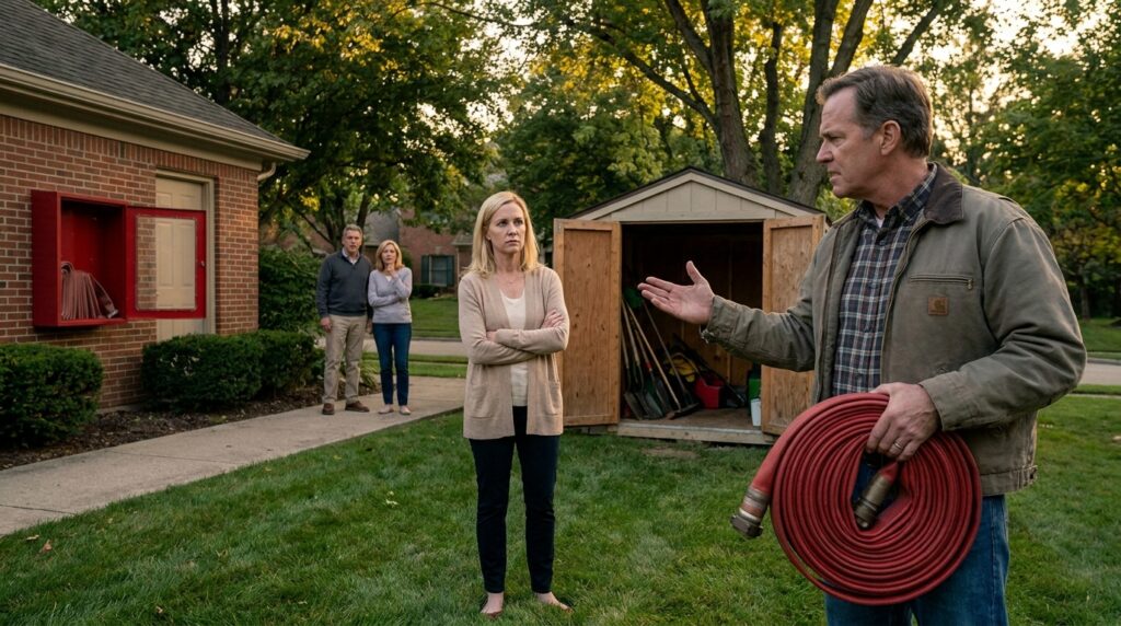 Karen Hid the HOA’s Only Fire Hose—Then a Fire Alarm Exposed What She Had Done