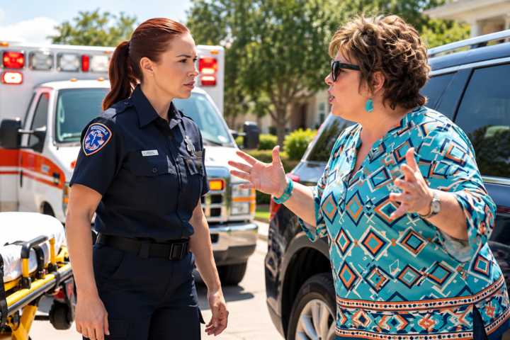The Woman Who Blocked an Ambulance at Her Condo—Then Discovered Why the Entire Building Was Watching