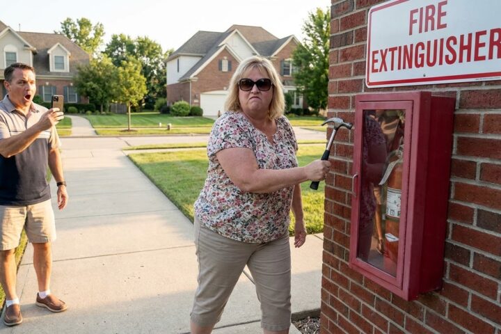 Karen Smashed the Fire Extinguisher Cabinet for “Looking Ugly”—Then the HOA Discovered What It Put at Risk