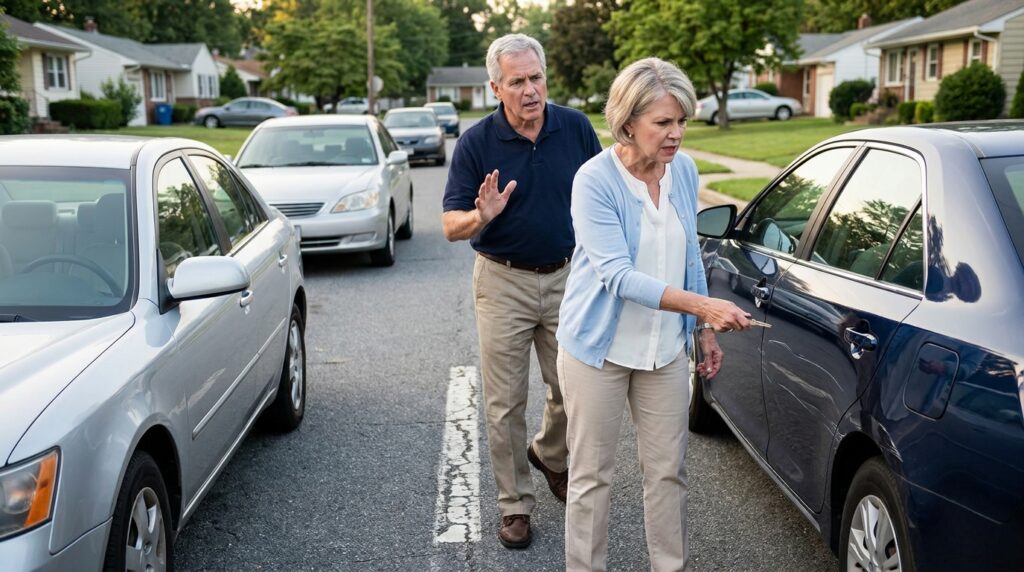 She Scratched Three Cars Claiming the Driveway Was Hers—Then Someone Found the Line Beneath Them