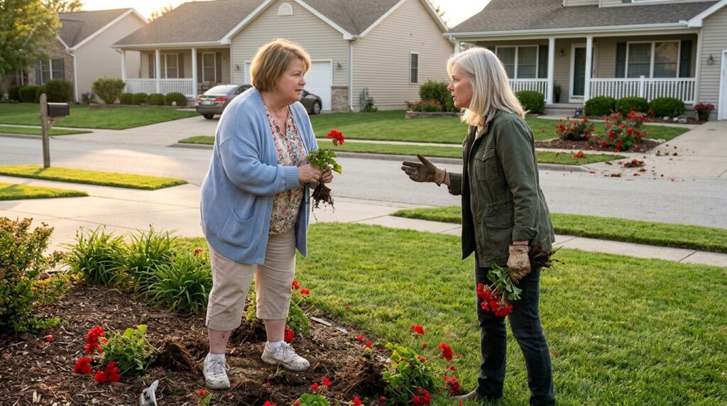 Karen Tore Apart Her Neighbor’s Red Flower Garden—Then the Whole Street Discovered Why