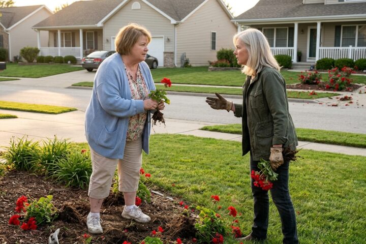 Karen Tore Apart Her Neighbor’s Red Flower Garden—Then the Whole Street Discovered Why
