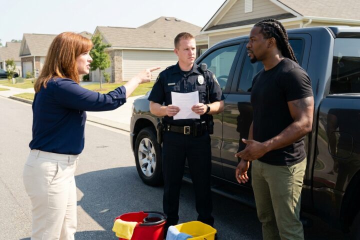 The Weight of the Curb: How One Working Man’s Driveway Stood Against a Suburb’s Rusted Authority